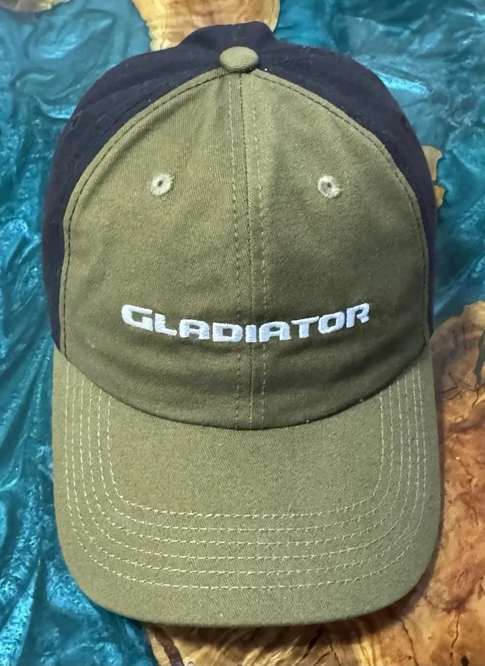 Jeep Gladiator Hat Army Green And Black Strapback Adjustable